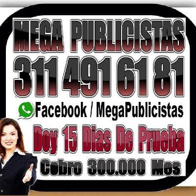UltraPublicista's profile picture. ⭐ Mega Publicistas, Super Publicista, Agencia Ultra Publicidad, Marketing, Bogota, Cali, Medellin, Barranquilla, Cartagena, Cucuta, DOY 15 DIAS DE PRUEBA