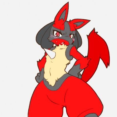 I'm the only Red Lucario girl (in my world) and the strongest there is.
I'm married to another Lucario named Lucero. We've had an interesting history.