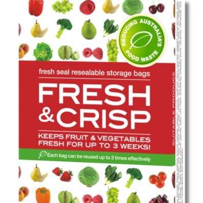 The official account for Fresh & Crisp. Storage bags that keep your fruit & veg fresher for up 3 weeks.