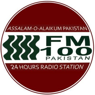 FM_100_Pakistan's profile picture. The most listening, popular, entertaining and powerfull 24 hour live radio channel. FM100 Stations Lahore, Karachi, Islamabad, Hyderabad, Rahim yar Khan, Multan