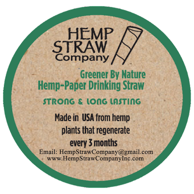 Our straws are made from a proprietary
equal blend of natural hemp and post
consumer paper fiber. Our organic hemp
plants regenerate every three months,
making