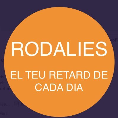 Info dels retards de Rodalies recollida a Twitter. Prou d'opacitat!  
Si el teu 🚅 va amb retard, etiqueta'ns.
COMPTE APOLÍTIC.
#RodaliesLaLia (cada dia)