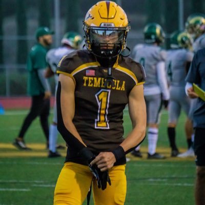 Temecula Valley HS 2023 DB/WR 6’1 170 https://t.co/fkdaO8GeTC