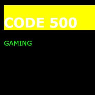 Code500Gaming's profile picture. Code500's Gaming Team on Twitter.
Read: https://t.co/rY8aMmAgTl
Watch: https://t.co/rqE2u3ubvg