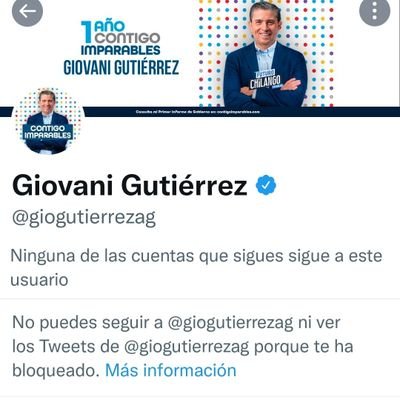 Ciudadana bloqueada por Giovani Gutiérrez, jefe delegacional de Coyoacán. Denunció problemas y corrupción, y le di miedo al delegado. Mi ciudad, mi casa