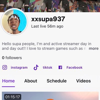 Hello guy I’m an active streamer on twitch new streamer look to growand awesome fan base of Supa people who love gaming too!!