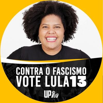 Mulher negra e feminista. Servidora pública do SUS. Mãe de Luiz. Vice-presidenta da Unidade Popular Pelo Socialismo e candidata à vice-presidência pela UP