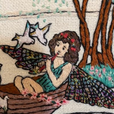 dinobone_kim's profile picture. Embroidery Artist with Dinobone Creations, Music Education Author and Former Rock and Roll Drummer.