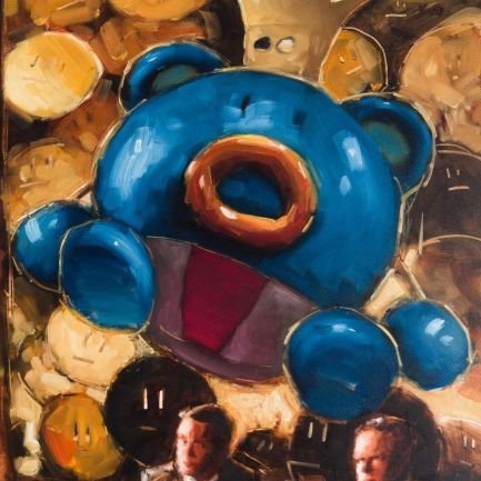 Paints in oil. Rubber toys and men in suits.
NFT on https://t.co/nLT6TptkgZ