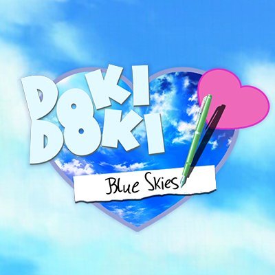 Doki Doki Blue Skies on X: Sketch vs Final Sprite All art done by @kyoryii   / X