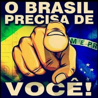 VAI PRA CIMA BRASIL!!!
#BolssonaroFree