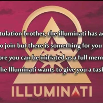 JOIN THE ILLUMINATI 18+ #THEILLUMINATI WISDOM/KNOWLEDGE IS THE MOST POWERFUL TOOLS #HAILILLUMINATI 🔺