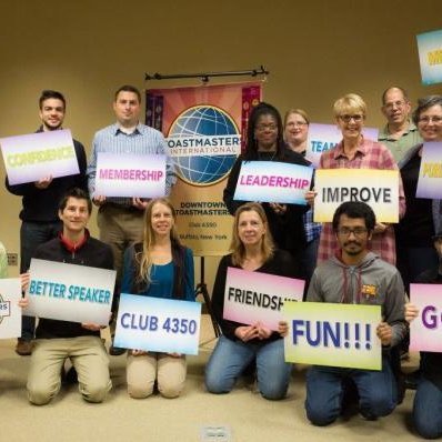 Formerly @DTBLOToastmstrs

Offical account of Downtown Toastmasters. Buffalo-based club meeting on Fridays from 7:30-8:30AM