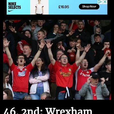 life long wrexham fan having the time off our life !!!