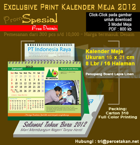 Percetakan Brosur, Katalog, Kalender, Buku, Undangan dan Buletin