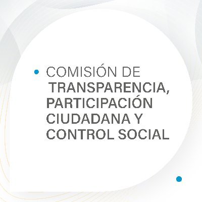 Comisión de Transparencia, Participación Ciudadana y Control Social. #TransparenciaParaTodos @AsambleaEcuador