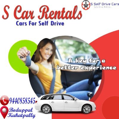 Car Rental
A Car Rental Services For Self Drive....
With Low Prices
24/7 Available.
Contact Us: 9440858545
Location: BODUPPAL & KUKATPALLY