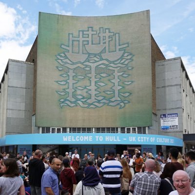 Campaign to protect Alan Boyson's three Hull murals. 1963 Co-op store art, ‘Three Ships’ mosaic is 66x64 ft. Subject of @shipsinthesky63 🎥. Admin @leighvbird