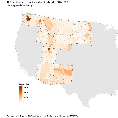 Each tweet includes title, thumbnail, and link to hi-res file of map or chart for teaching, offered without charge or warranty, posted irregularly by @rauchway.