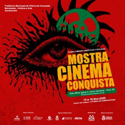 Perfil oficial da Mostra Cinema Conquista, evento voltado para difundir e discutir o cinema brasileiro contemporâneo.