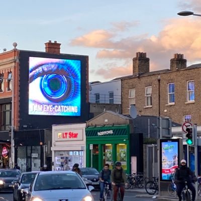 an account keeping track of the brands which pay to have their ads beamed into the bedrooms of children and the eyes of motorists in Rathmines