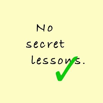Clare Page : No Secret Lessons
