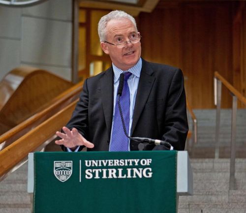 Vice-Chancellor at the University of Stirling. Science background - Space Physics and Carbon Dating.