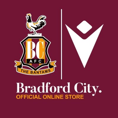 Official Bradford City AFC store. Get exclusive deals, official merch, & the latest sale updates right here. Follow us to celebrate 130 years of Claret & Amber.