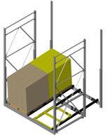 Pushback Racks are ideal when you are looking to gain additional storage space for palletized products.