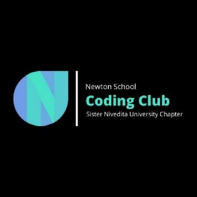Welcome to Newton School Coding Club Sister Nivedita University.
Code-Collaborate-Conquer🔥
Learn about
Web/App Dev 💻
Competitive Coding 🧑‍💻
UI/UX 🖥️
& more