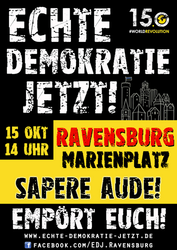 EDJ_Ravensburg's profile picture. Echte Demokratie jetzt! Ravensburg