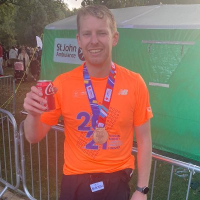 A very amateur runner who's simply running his own race