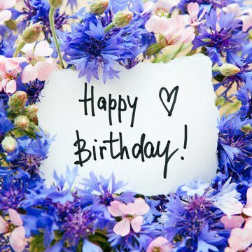 “Birthdays are a new start, a fresh beginning and a time to pursue new endeavors with new goals. Move forward with confidence. You are a very special Person!