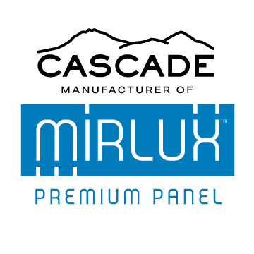 Manufacturer of MIRLUX Premium PET Panels: sustainable, durable, scratch resistant, in high gloss and super matte. Cabinet door maker +PRISM and Stevenswood TFL