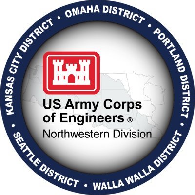 Official USACE Northwestern Division - 5 Districts, 2,000 mi wide, 14 States, 147 Tribal Nations. Missouri & Columbia Rvrs - Follows, RTs & links ≠ endorsement