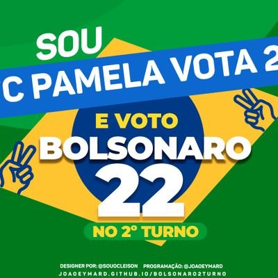 É GUERRA CONTRA O PT E CONTRA A CENSURA
DIA 30 É DUAS VEZES 22
ONYX GOVERNADOR E BOLSONARO PRESIDENTE PELO BEM DO BRASIL 🇧🇷
VIRA VOTO BRASIL!!!! ❤️🔰