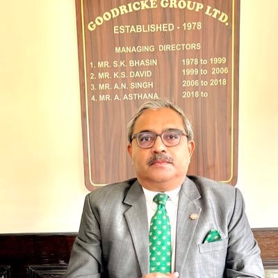 Mechanical Engineer by profession.  Managing Director & CEO of Goodricke Group Ltd. & Chairman Indian Tea Association & Vice Chairman Tea Research Association.