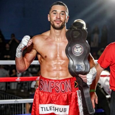 Barnsley's professional boxer Callum Simpson with the new Barnsley