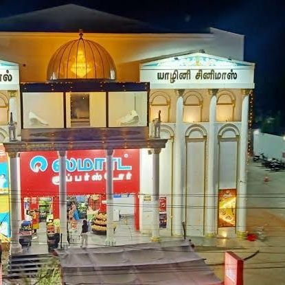 yazhinicinemas's profile picture. yazhinicinemas -screen 1 Max 4k dolby atmos -screen 2 mini- screen 3 Gold