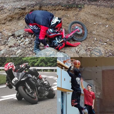 KATANA('20)CBR600RR('07)CRF250L('21)トリッカー('10)シグナスX('17&'21)バスケとガンプラも好物