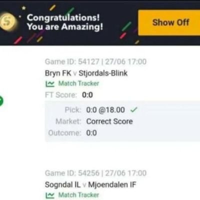 home of winning kindly DM now to get your daily odd here is my number 09168767405