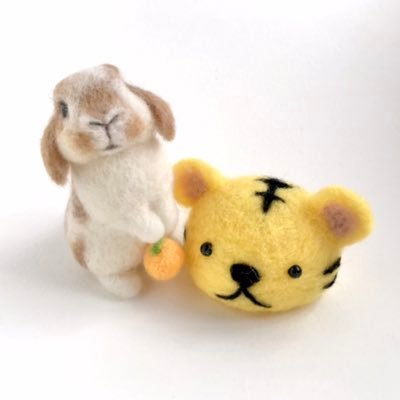 羊毛フェルトでうさぎさん（時々わんこ）制作中🐰 制作した子達はminne・Creemaで販売中です🍀 Twitter超初心者です🔰いいね！フォローRT喜びます🙌 よろしくお願いします💓