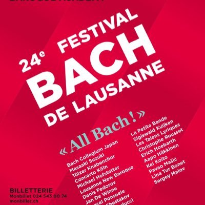The Lausanne Bach Festival – Baroque Academy is devoted to presenting interpretations of music by Bach and his predecessors and contemporaries.