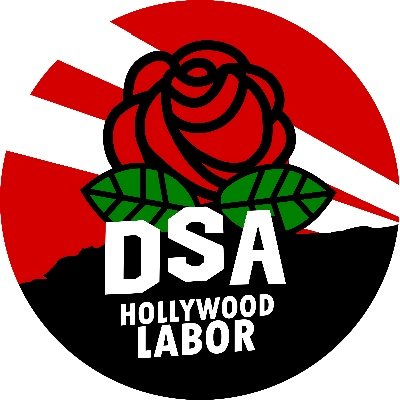 We’re @dsa_losangeles members organizing the working class of the entertainment industry! 🌹🎬