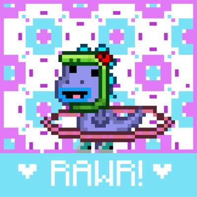 Cutie_Rawrz's profile picture. ✨Woman-led✨ Pixel Art NFT Project On Stargaze 💫 ♡ RAWR! 🦖♡