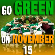 GoGreenOnNov15's profile picture. Let's unite the nation & get everyone wearing green on Nov 15 for the Republic of Ireland's crucial play-off match v Estonia  - fully supported by the FAI