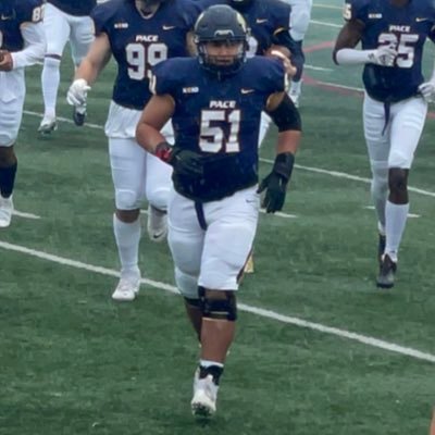 6’3”/ 275lbs. / OL/ DL Pace University Class of 2026