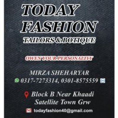 Today Fashion Tailor & Boutique Gents Specialist Designing in such a way that changes your personality👔🧵😇