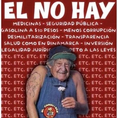 Antichairo 1000%!!! Que López Hablador se vaya a su rancho! Queremos un México libre de mentiras de políticos populistas y corruptos! Sígueme y te sigo!