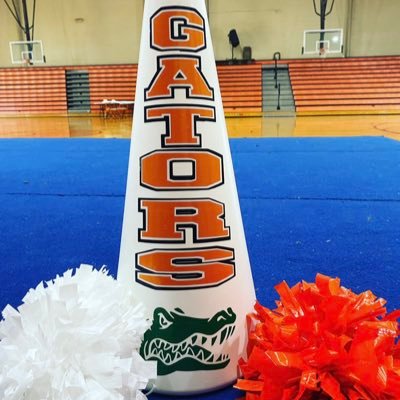 Cheering on the Clarke Prep Gators in Grove Hill, AL! 🧡🐊🤍📣 #GatorsCheer #GoBig